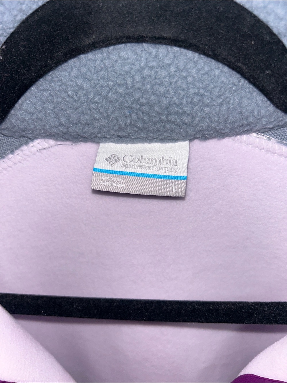 Columbia Women’s Lodge Sherpa Fleece Colorblock Pullover Sweater Size Large - Picture 2 of 4